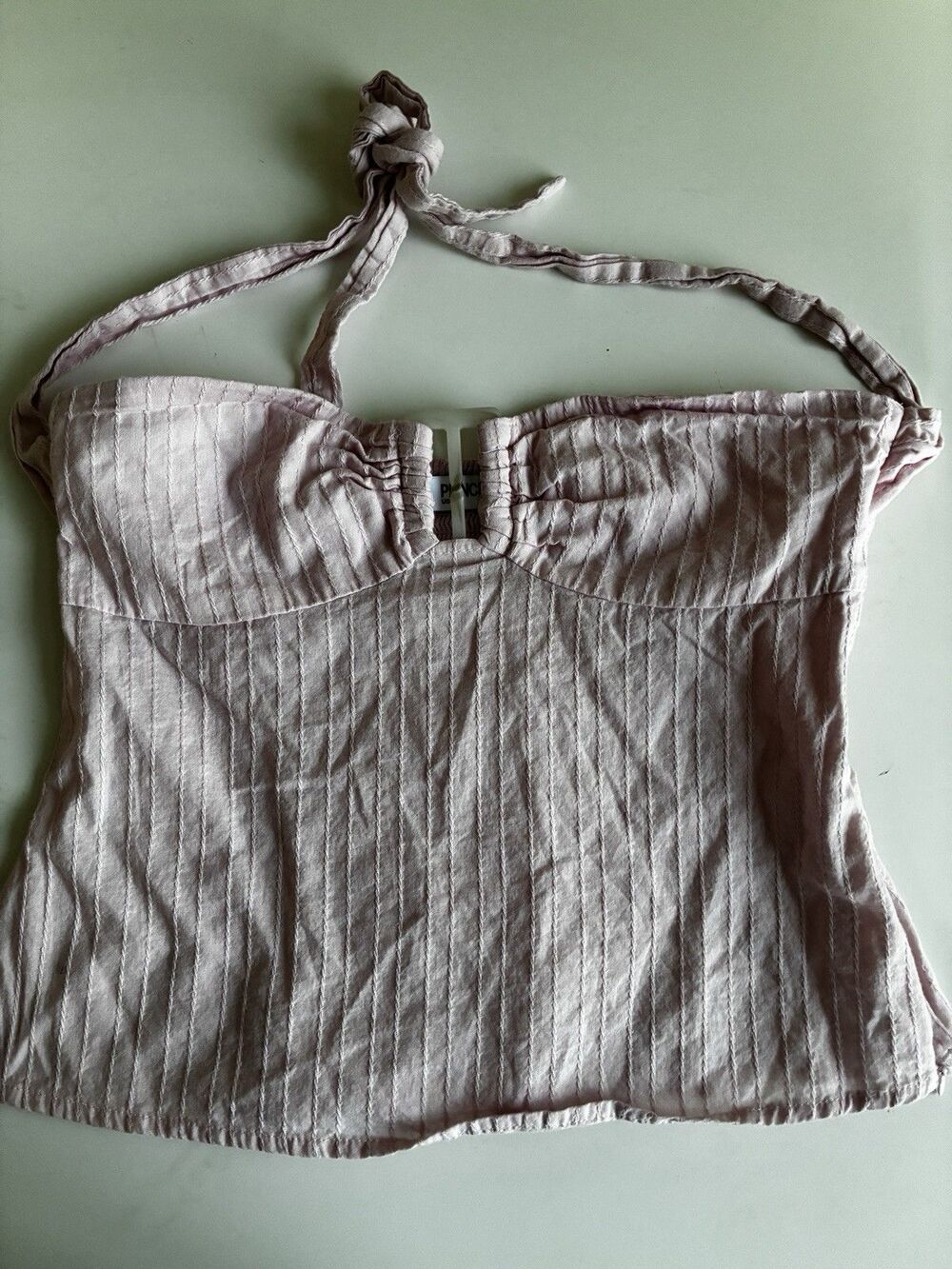 Princess Polly Isabetta Halter Crop Top Pink Size 4
